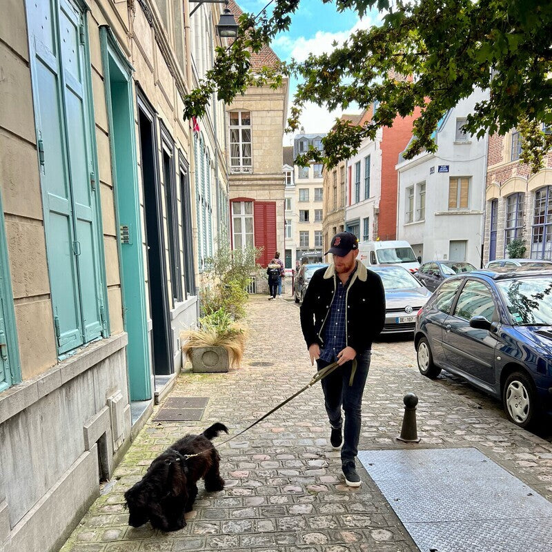 Laisse Mutli-positions Biothane® Kaki