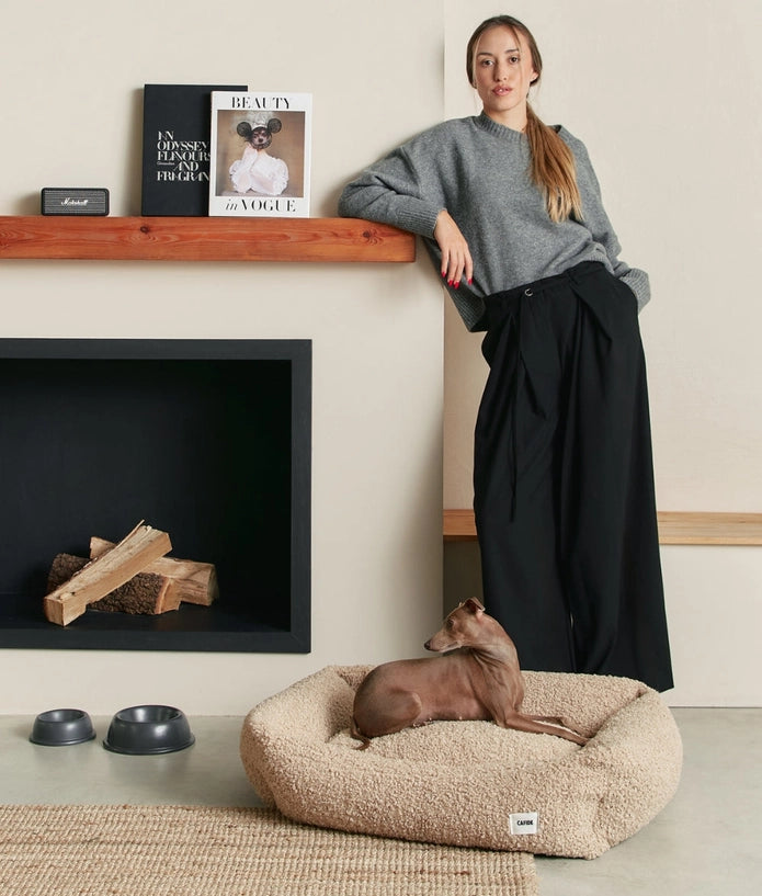 Panier bouclettes - Beige