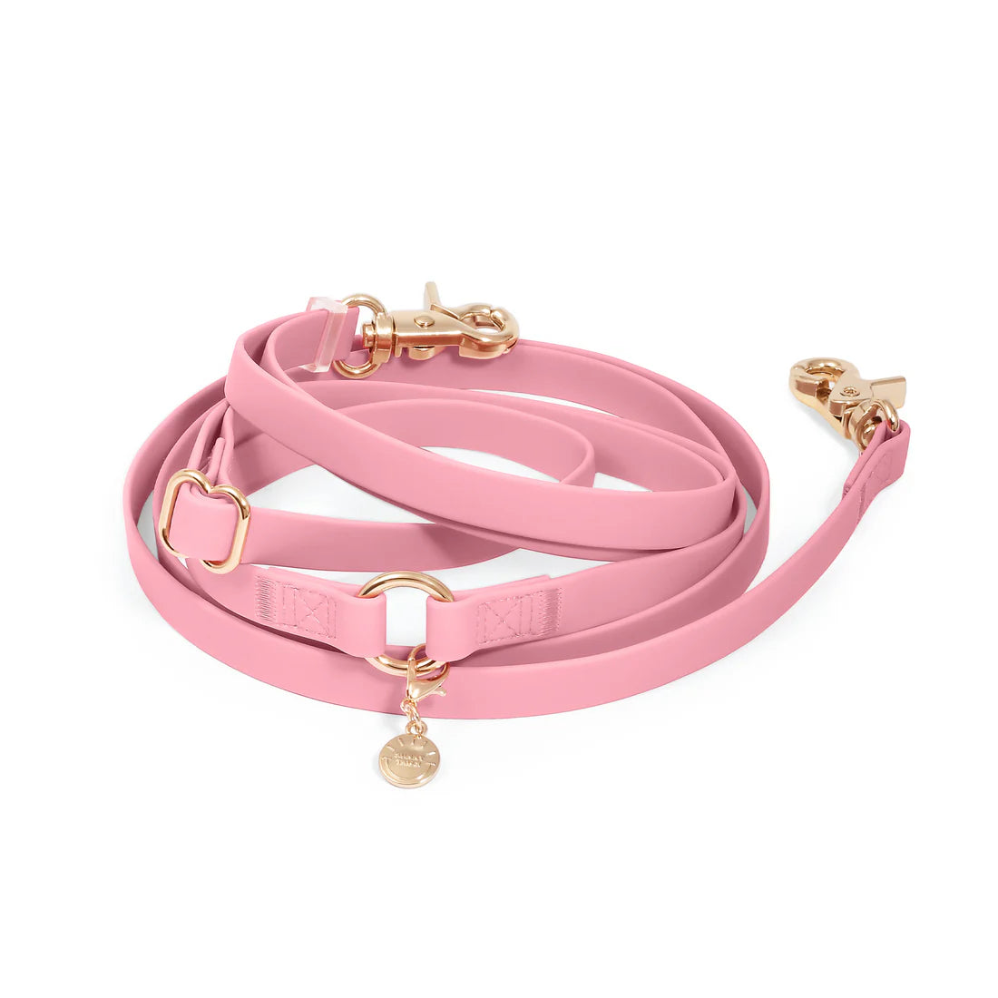 Laisse Mains Libres ajustable - Rose
