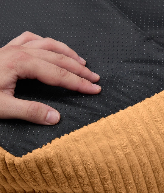 Panier velours côtelé - moutarde