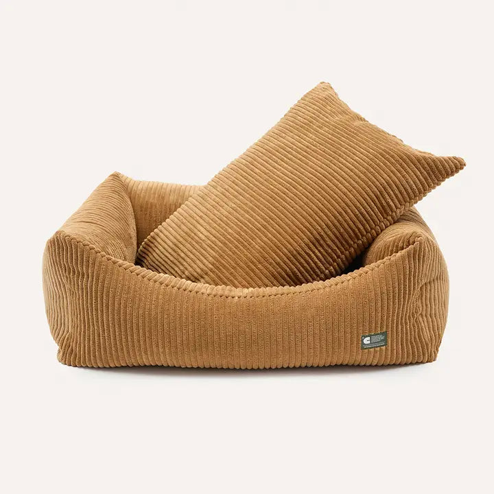 Panier velours côtelé - moutarde