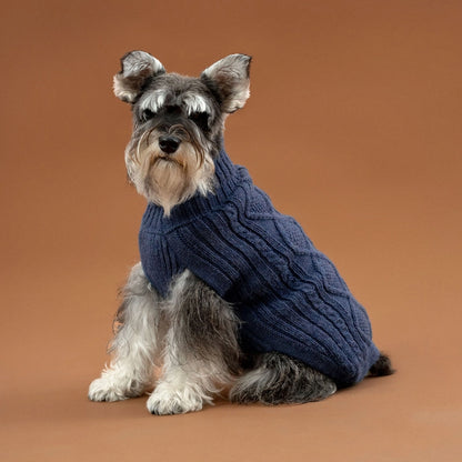 Pull en alpaga - Aran Bleu Royal