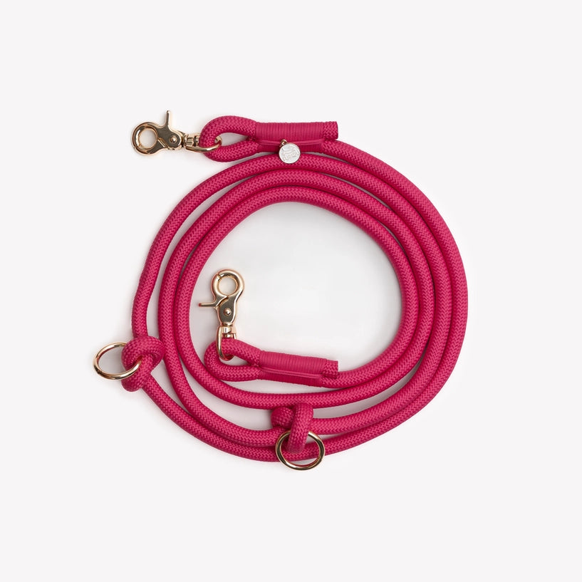 Laisse mains libres - Magenta