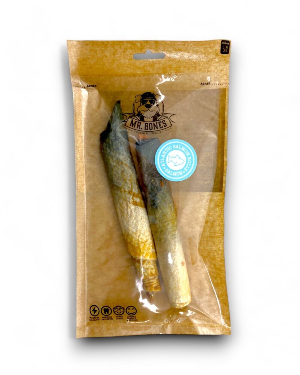 Rouleaux de peau de saumon