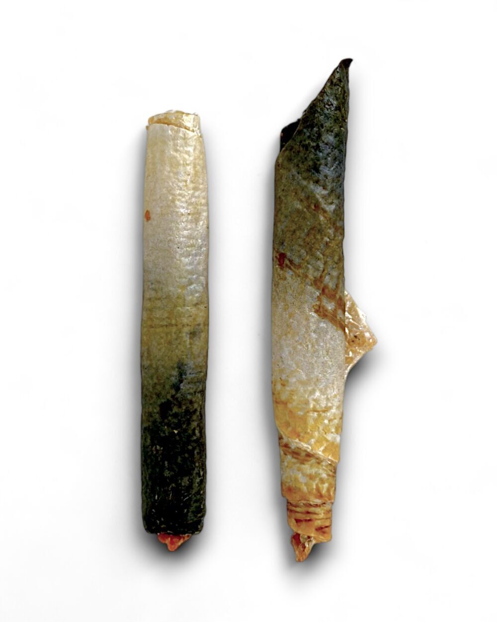 Rouleaux de peau de saumon