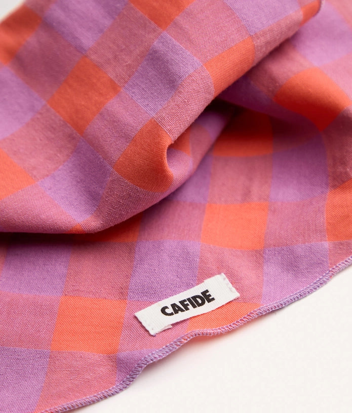 Bandana à carreaux - Rose &amp; Lila