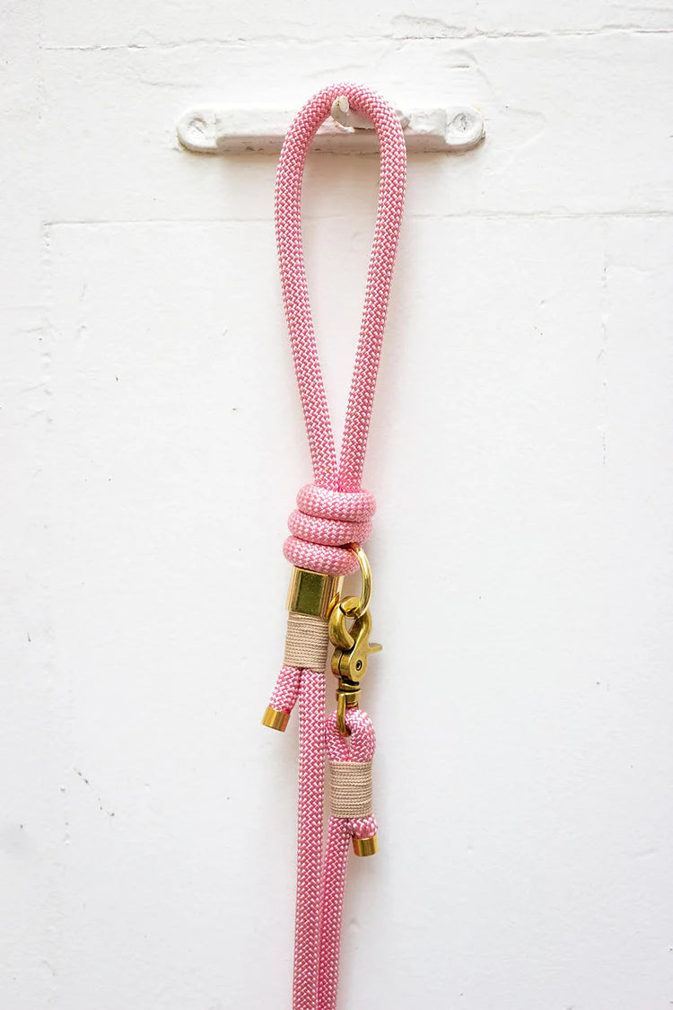 Laisse Corde Rose Pastel