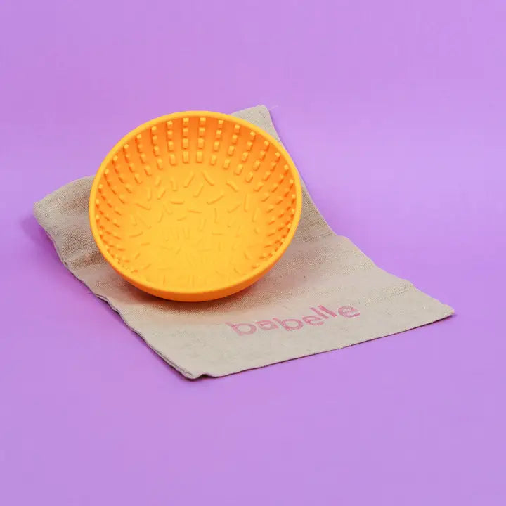 Le Mini Wiggler Lick Bowl - Jaune