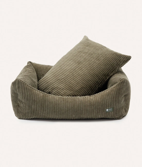Panier velours côtelé - vert