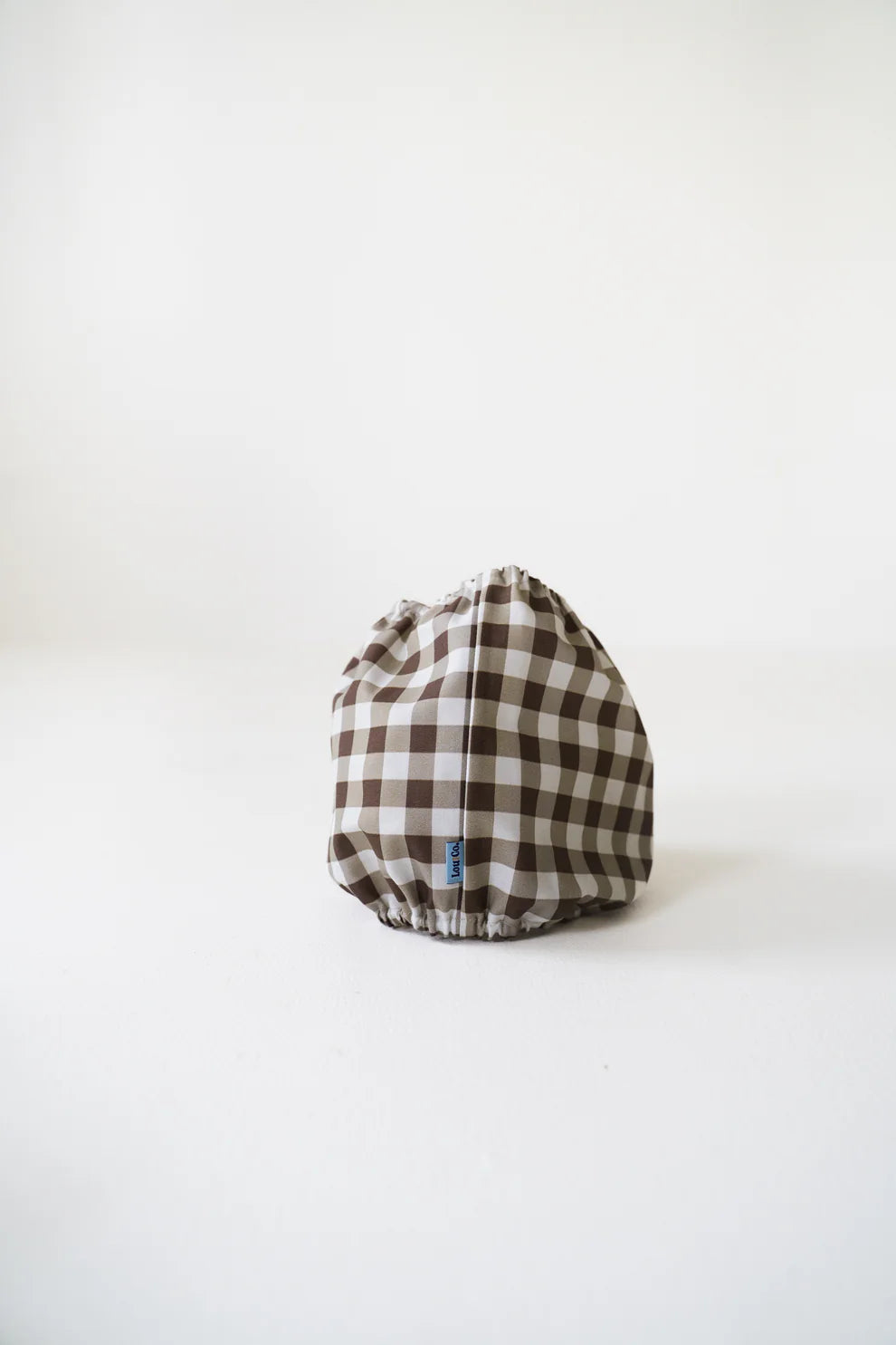 Snood Coton Vichy Marron