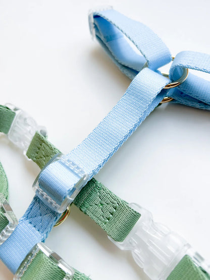 Harnais Blue &amp; Sage Green