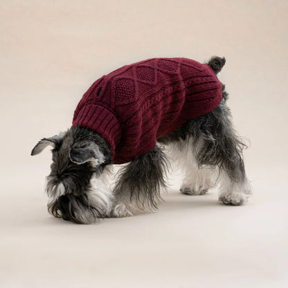 Pull en alpaga - Aran Bordeaux