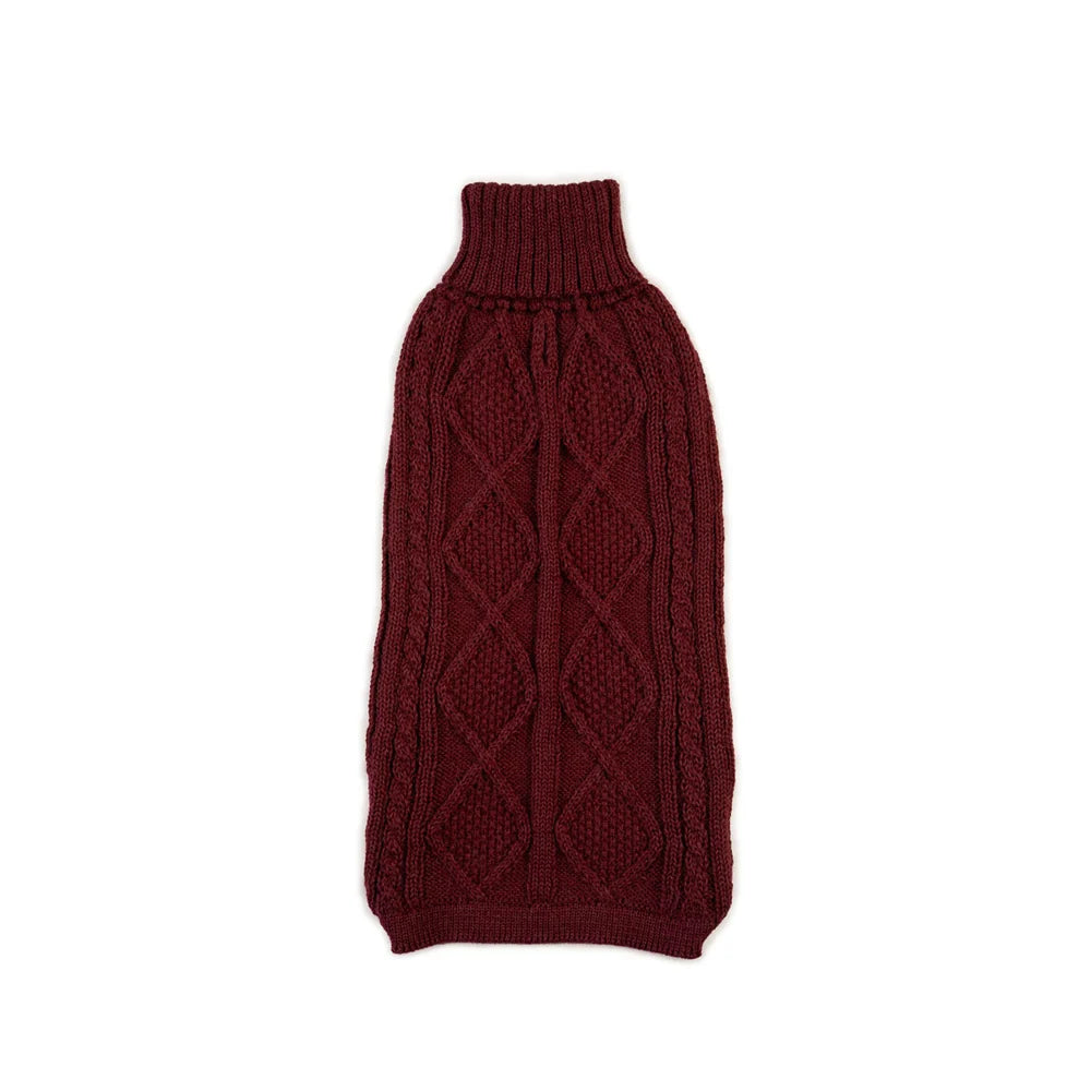 Pull en alpaga - Aran Bordeaux