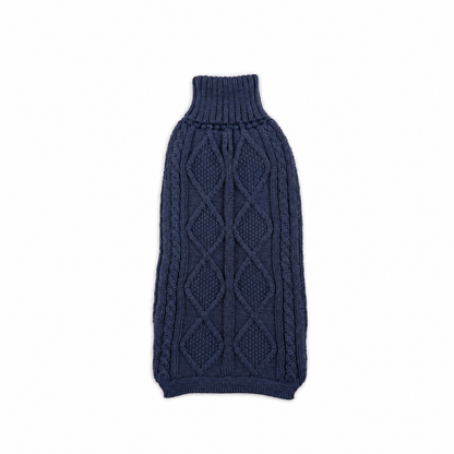 Pull en alpaga - Aran Bleu Royal