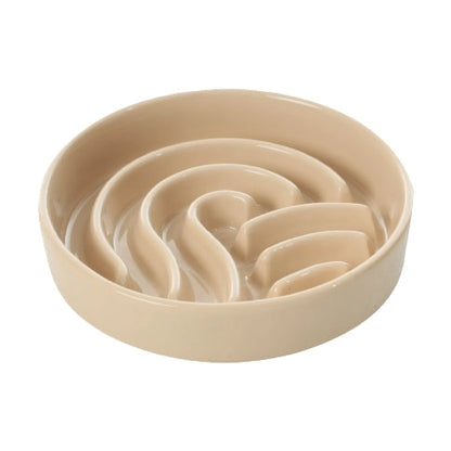 Gamelle Slow Feeder Beige