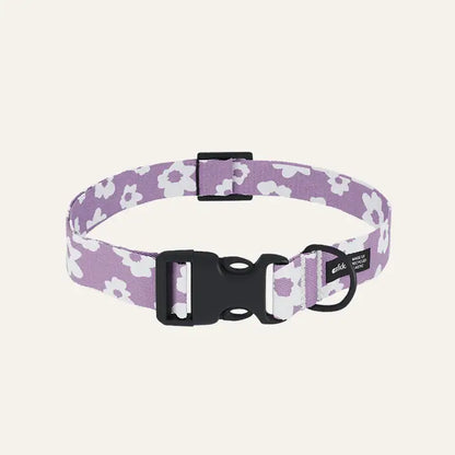 Collier Chiot - Lila à fleurs
