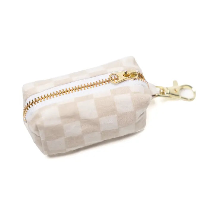 Distributeur de sacs à déjections - Damier Beige