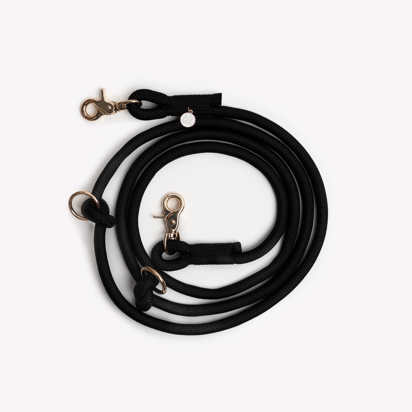 Laisse mains libres - Noir