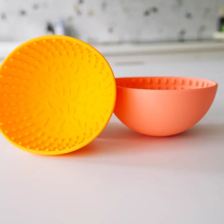 Le Mini Wiggler Lick Bowl - Jaune